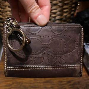 Coach ID/coin purse keychain
